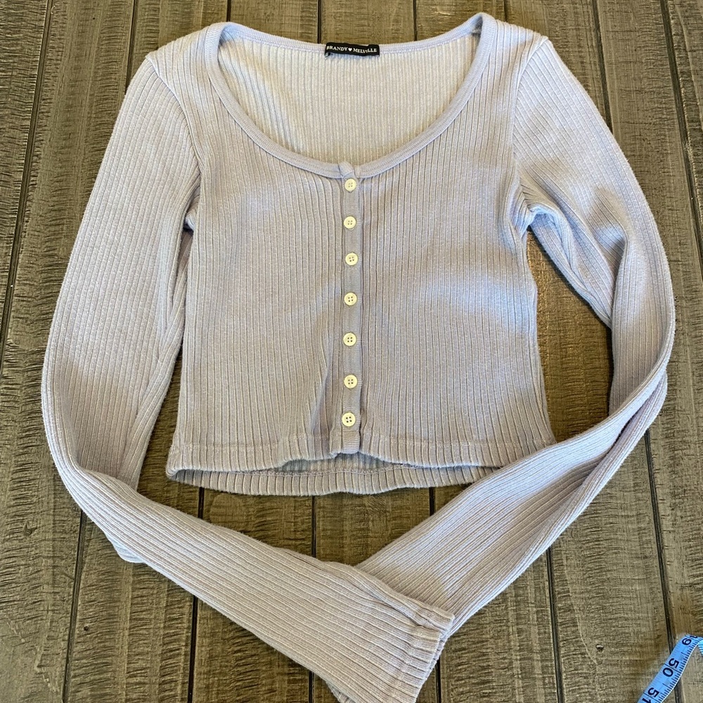 Brandy Melville Purple Zelly top